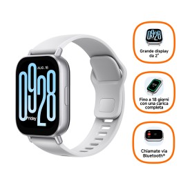 Xiaomi Redmi Watch 5 Active 5,08 cm (2") LCD Digitale 320 x 385 Pixel Touch screen Argento (BHR8790GL)