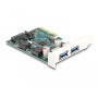 PCI Express x4 Karte zu 2 x extern USB 10 Gbps Typ-A Buchse (90106)
