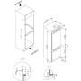 Amica EKGCX 387 902 Frigorifero combinato da incasso , altezza nicchia: 178 cm, 270 L, tecnologia porta fissa