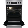 Gorenje GECS5C70XPA EEK: Cucina a libera installazione, 50 cm di larghezza, 70 L, manopole incassate, riscaldamento rapido