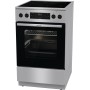 Gorenje GECS5C70XPA EEK: Cucina a libera installazione, 50 cm di larghezza, 70 L, manopole incassate, riscaldamento rapido