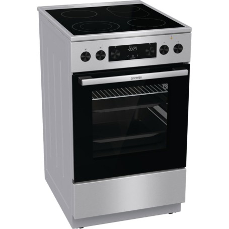 Gorenje GECS5C70XPA EEK: Cucina a libera installazione, 50 cm di larghezza, 70 L, manopole incassate, riscaldamento rapido