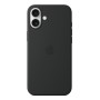 Silikon Case mit MagSafe (schwarz, iPhone 16 Plus) (MYY93ZM/A)