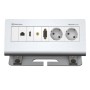 Kindermann 7430000014 cassetta di scarico Tipo F Alluminio, Bianco