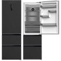 Wolkenstein WFD400ENFDDIX Frigorifero-congelatore a libera installazione con porta alla francese, larghezza 60 cm, 401 L