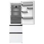 Wolkenstein WFD400ENFDWB Frigorifero-congelatore a libera installazione con porta alla francese, 60 cm di larghezza, 401 L