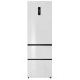 Wolkenstein WFD400ENFDWB Frigorifero-congelatore a libera installazione con porta alla francese, 60 cm di larghezza, 401 L