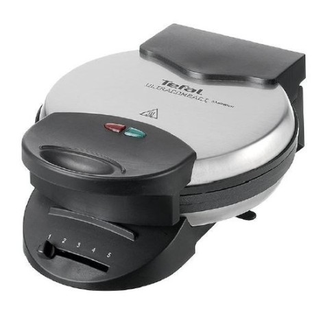 Tefal WM 310D 5 waffle 1000 W Nero, Acciaio inossidabile (WM310D)