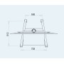 OMB Professional Spring 139,7 cm (55") Nero (OM0284)