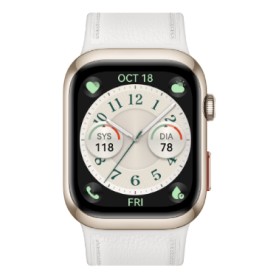 Watch D2 (Luca-B10L) (gold, weies Lederarmband) (55020DJF)