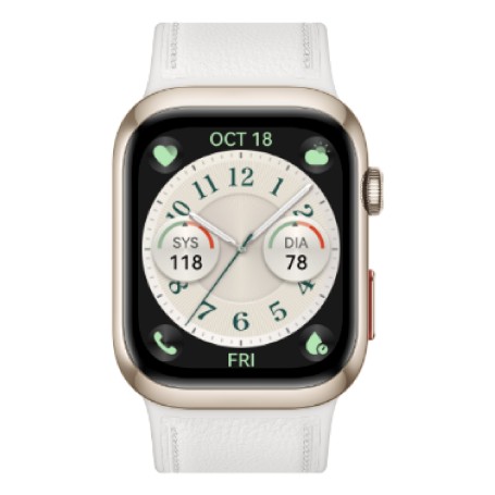 Watch D2 (Luca-B10L) (gold, weies Lederarmband) (55020DJF)