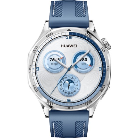 Watch GT5 46mm (Vili-B19W) (silber, blaues, gewebtes Armband) (55020DKH)