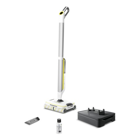 Kärcher FC 8 Smart Signature Line Scopa elettrica Batteria Bagnato Senza sacchetto Argento, Bianco, Giallo 2,85 Ah (1.055-711.0)