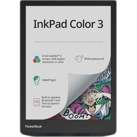 PocketBook InkPad Color 3 Stormy Sea lettore e-book Touch screen 32 GB Wi-Fi Grigio (PB743K3-1-WW-B)