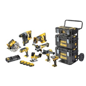 Akku Kombopack DCK856P4, 18Volt (gelb/schwarz, 8 Akku-Maschinen, 4x Li-Ionen XR Akku 5,0Ah, Trolley DS Carrier) (DCK856P4-QW)