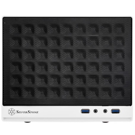 Silverstone SG13 Mini Tower Nero, Bianco (SST-SG13WB)