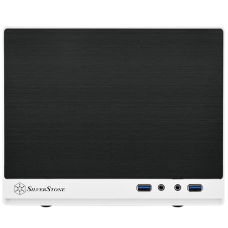 Silverstone SG13 Mini Tower Nero, Bianco (SST-SG13WB-Q)