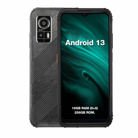 AGM H6 16,7 cm (6.56") Dual SIM ibrida Android 13 4G USB tipo-C 8 GB 256 GB 4900 mAh Nero (AGM_H6_EU001B)