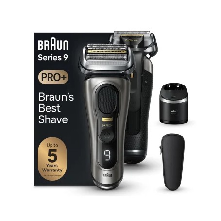 Braun Series 9 Pro+ 9565cc Wet & Dry Rasoio Trimmer Metallico (218221)