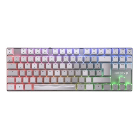 CHERRY XTRFY MX 8.2 TKL Wireless XAGA tastiera Gaming USB + RF Wireless + Bluetooth QWERTZ Tedesco Bianco (G80-3882SJADE-0)