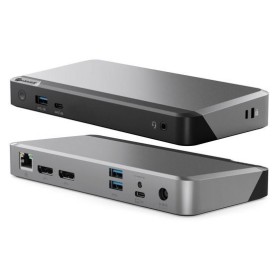 ALOGIC DUPRMX2-100 replicatore di porte e docking station per laptop Cablato USB 3.2 Gen 1 (3.1 Gen 1) Type-C Grigio, Nero