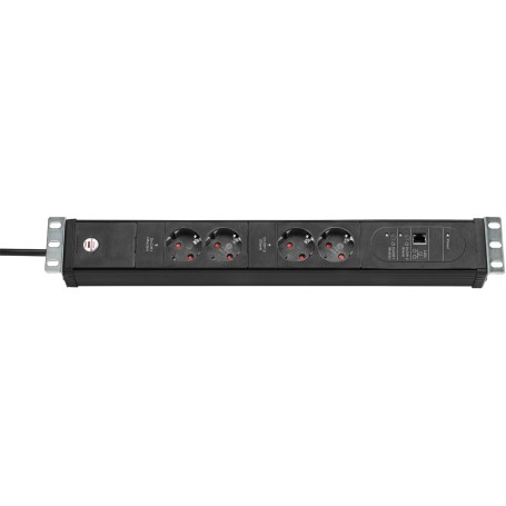 Brennenstuhl 1156057984 prolunghe e multiple 3 m 4 presa(e) AC Nero