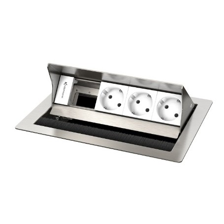 Kindermann 7492000053 cassetta di scarico Tipo F Acciaio inox, Bianco