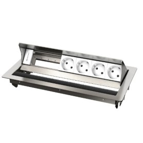 Kindermann 7492000064 cassetta di scarico Tipo F Acciaio inox, Bianco