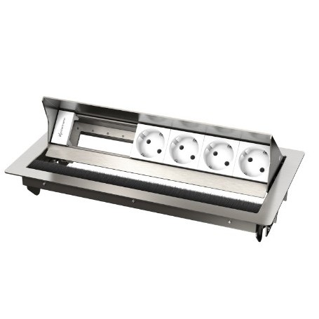 Kindermann 7492000064 cassetta di scarico Tipo F Acciaio inox, Bianco
