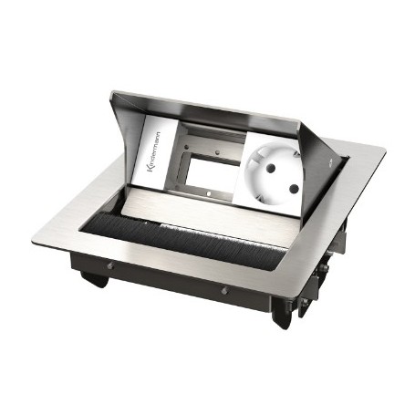 Kindermann 7492000041 cassetta di scarico Tipo F Acciaio inox, Bianco