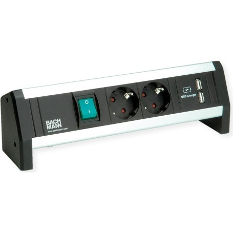 Bachmann Steckdoseneinheit 2xSchuko,USB 902.1837 (902.1837)