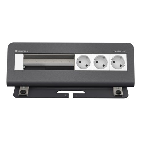 Kindermann 7430000083 cassetta di scarico Nero, Bianco