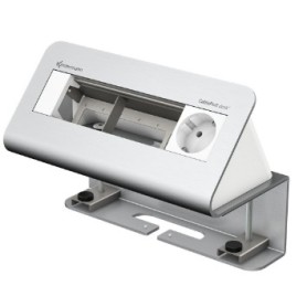 Kindermann 7430000051 cassetta di scarico Tipo F Alluminio, Bianco