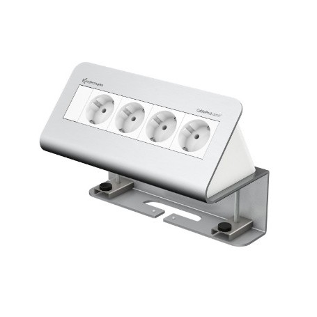 Kindermann 7430000054 cassetta di scarico Tipo F Alluminio, Bianco