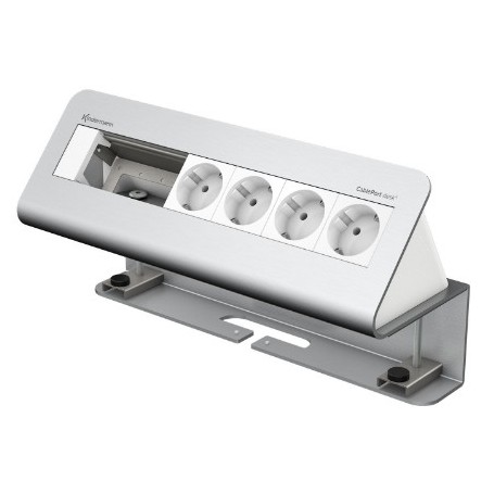 Kindermann 7430000064 cassetta di scarico Tipo F Alluminio, Bianco