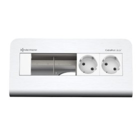 Kindermann 7430000252 cassetta di scarico Tipo F Alluminio, Bianco