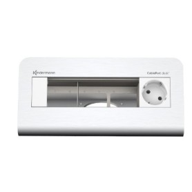 Kindermann 7430000251 cassetta di scarico Tipo F Alluminio, Bianco