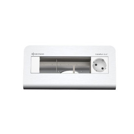 Kindermann 7430000251 cassetta di scarico Tipo F Alluminio, Bianco