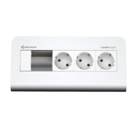 Kindermann 7430000253 cassetta di scarico Tipo F Alluminio, Bianco