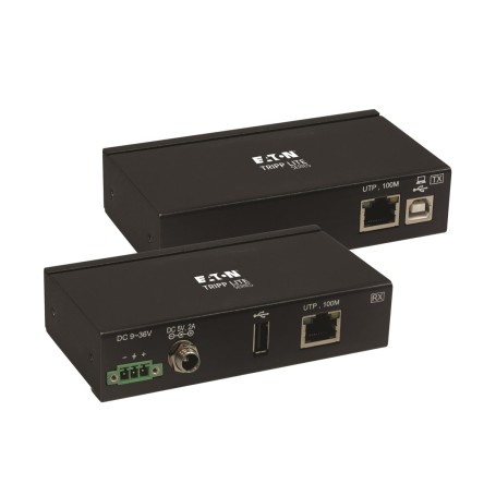 Tripp Lite B203-101-IND-ER moltiplicatore di rete Ricevitore e trasmettitore di rete Nero