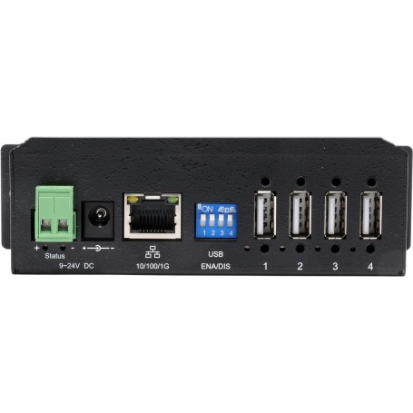 EXSYS GmbH USB-Sever Ethernet 1Gigabit zu 4x USB 2.0 Port, 15KV ESD (EX-6003HMVS)