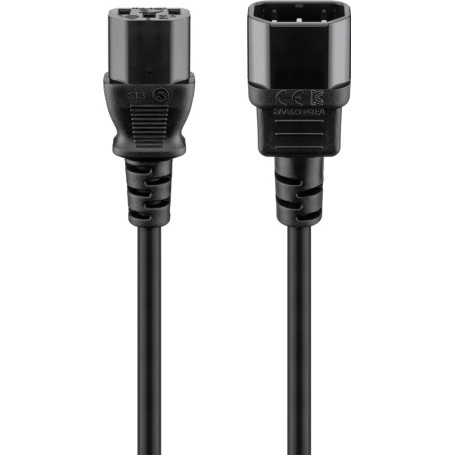 Goobay 39203 cavo di alimentazione Nero 5 m Accoppiatore C14 Accoppiatore C13 (39203)