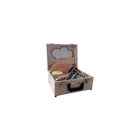 FRANKEN Moderationskoffer U-Act! Line, 2.200 Teile, Holz Koffer aus Birkenholz (B)350 x (T)270 x (H)180 mm, - 1 Stück (UHMMK)