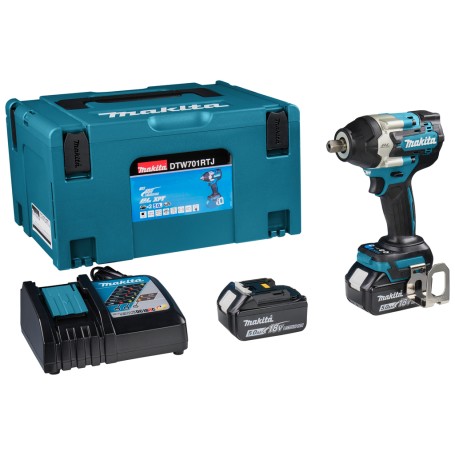 Makita DTW701RTJ cacciavite elettrico e avvitatore a impulso 1000 Giri/min Nero, Blu