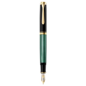 Pelikan Souverän 600 penna stilografica Sistema di riempimento integrato Nero, Oro, Verde 1 pz (980011)