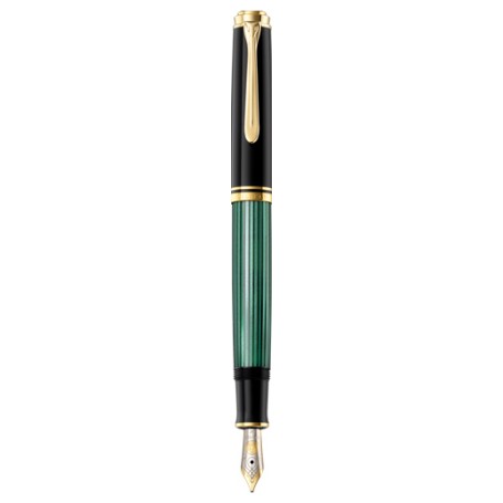 Pelikan Souverän 600 penna stilografica Sistema di riempimento integrato Nero, Oro, Verde 1 pz (980011)