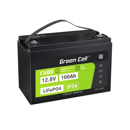 Green Cell LFPGC12V100AH batteria UPS Litio Ferro Fosfato (LiFePo4) 12,8 V 100 Ah (GC-LFPGC12V100AH)