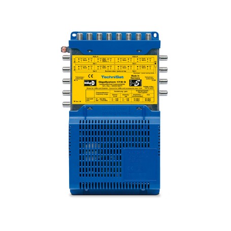 TechniSat GigaSystem 17/8 G Satellite, Terrestre Blu, Giallo (0000/3271)