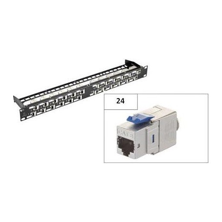 Renkforce KSV8 24 Port Netzwerk-Patchpanel CAT 8.1 1 HE (RF-3829134)
