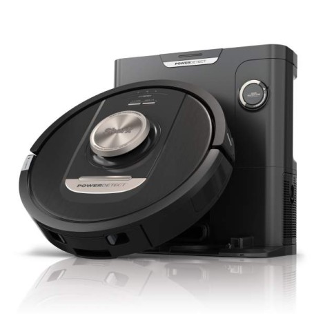 Sharkclean PowerDetect 0,23 L Senza sacchetto Nero, Argento (RV2820VEEU)